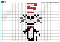 Blank Cat In the Hat Template Luxury Cat In the Hat Pixel Art – Brik
