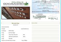 Church Visitor Card Template Awesome Church Bulletin Template